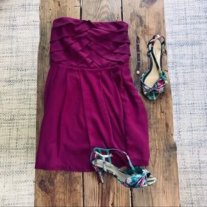 🧘🏻‍♀️Express Cocktail Dress Strapless; Size 4